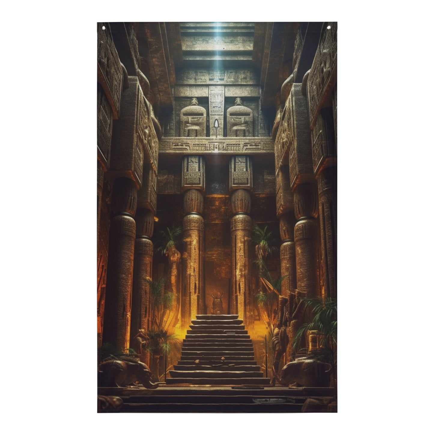 "Ancient Ruin" Vertical Flag