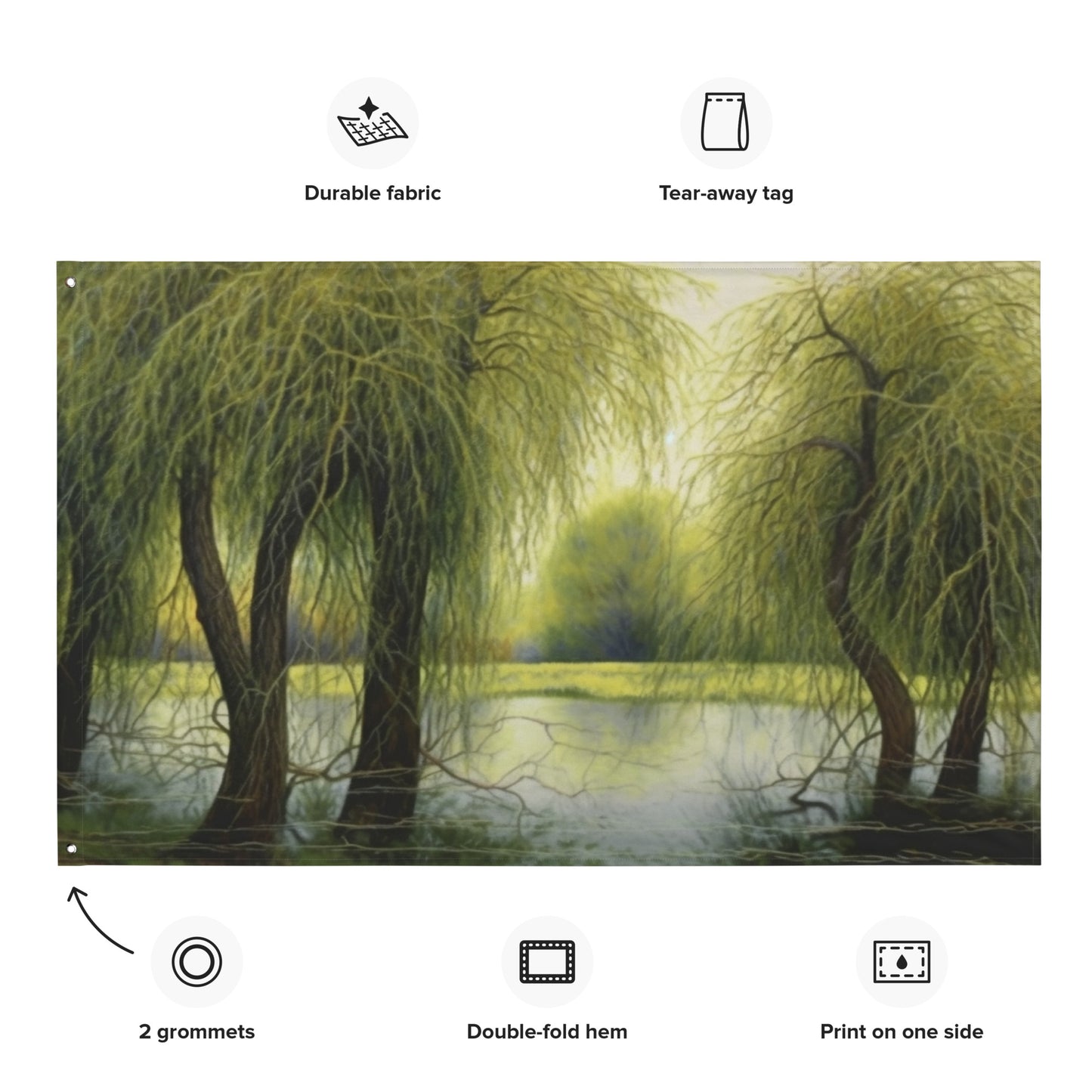 "Willow Trees" Horizontal Flag