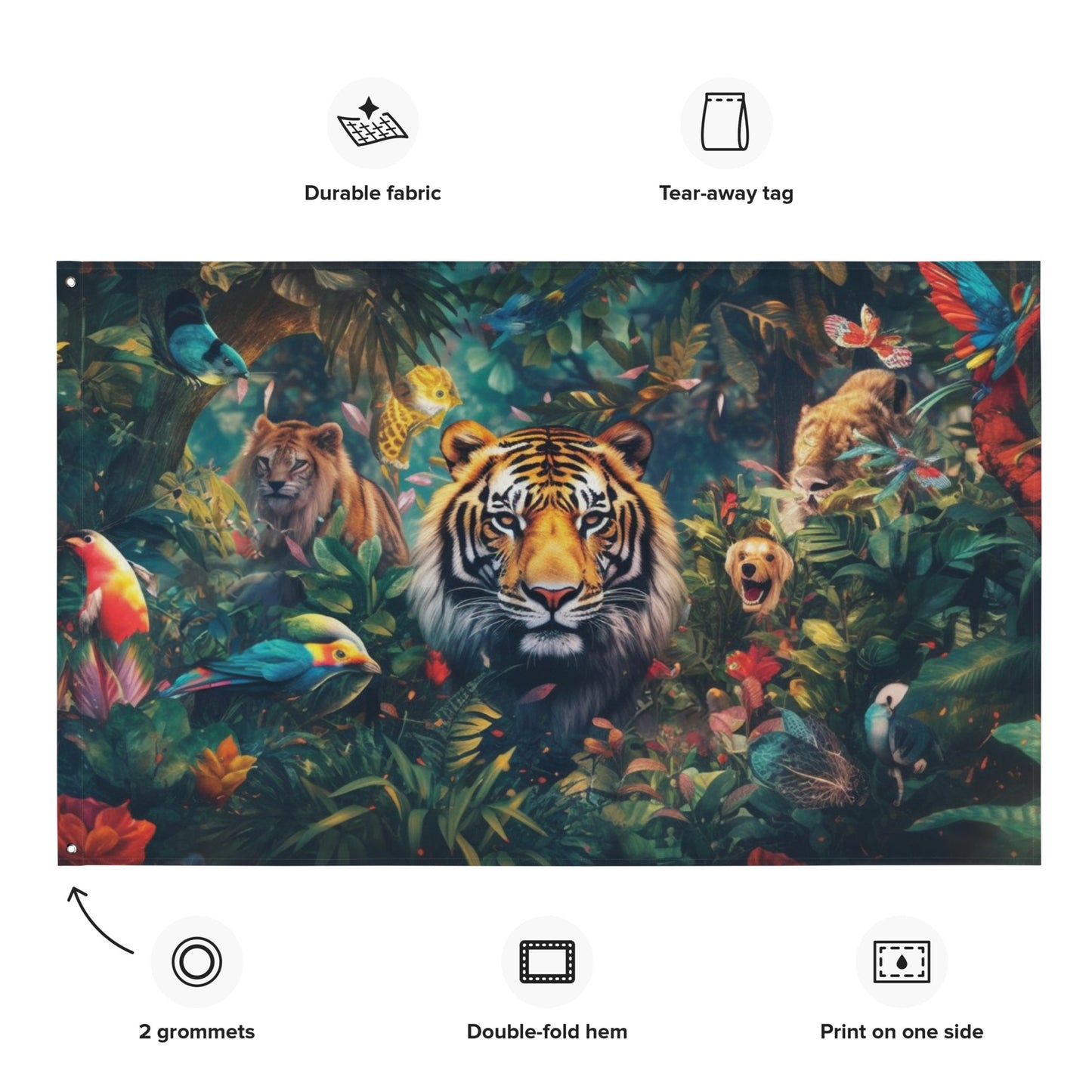 "The Jungle" Horizontal Flag