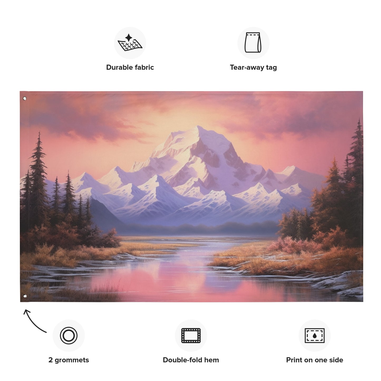"Mountain Harmony" Horizontal Flag