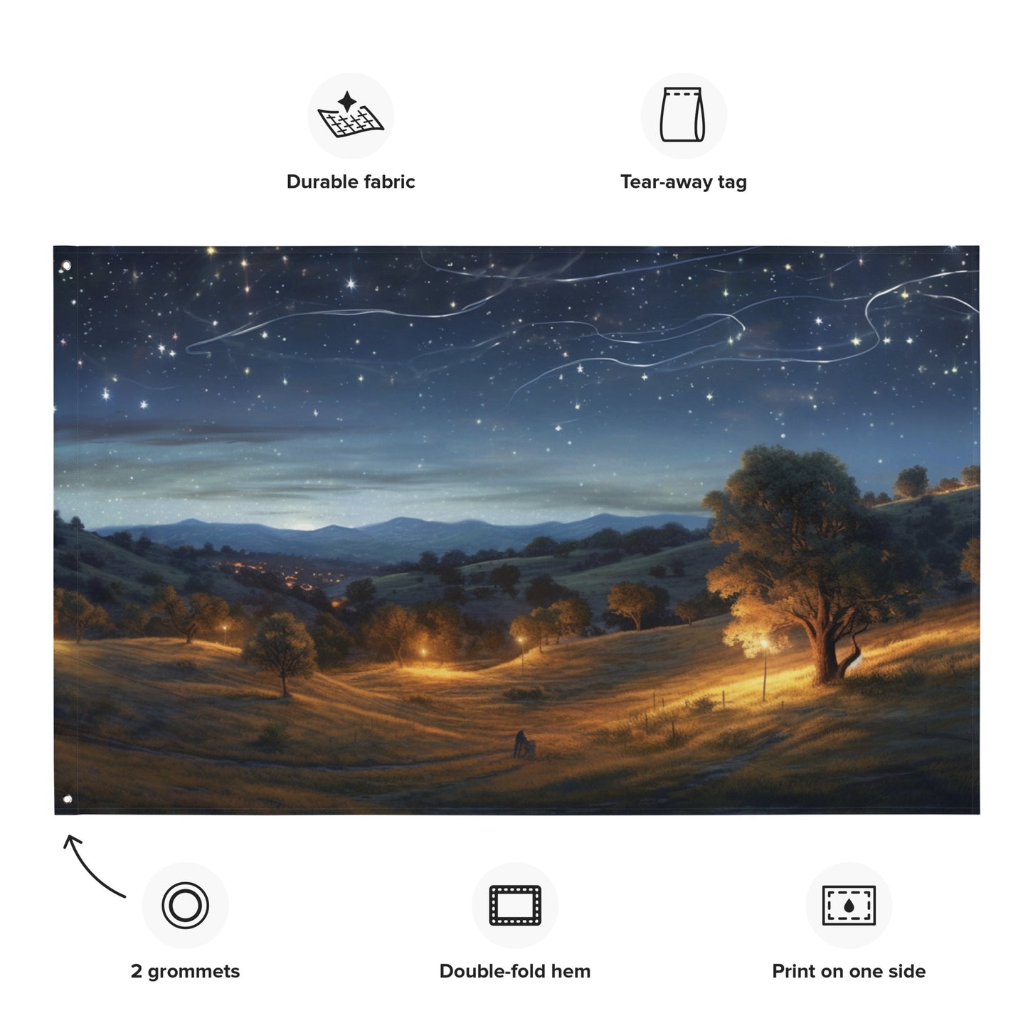 "Perfect Night" Horizontal Flag