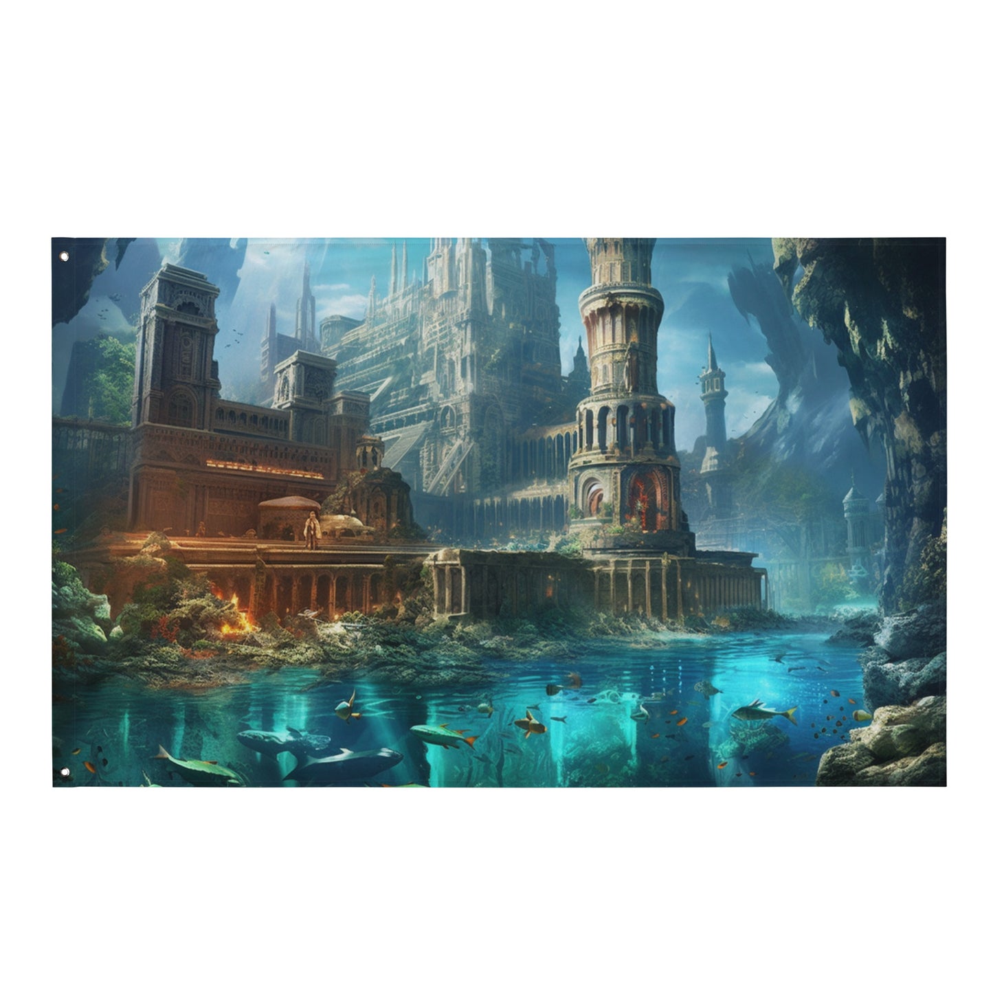 "Atlantis" Horizontal Flag