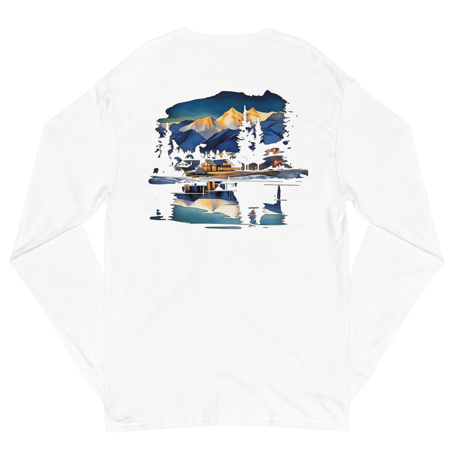 Customizable Men's Champion Long Sleeve Shirt - Back Graphic