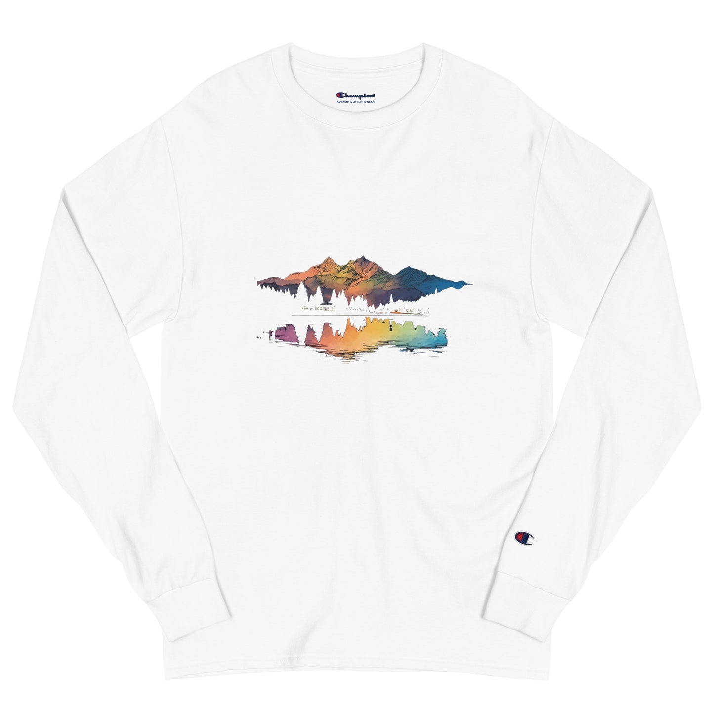 Customizable Men's Champion Long Sleeve Shirt - Front Graphic