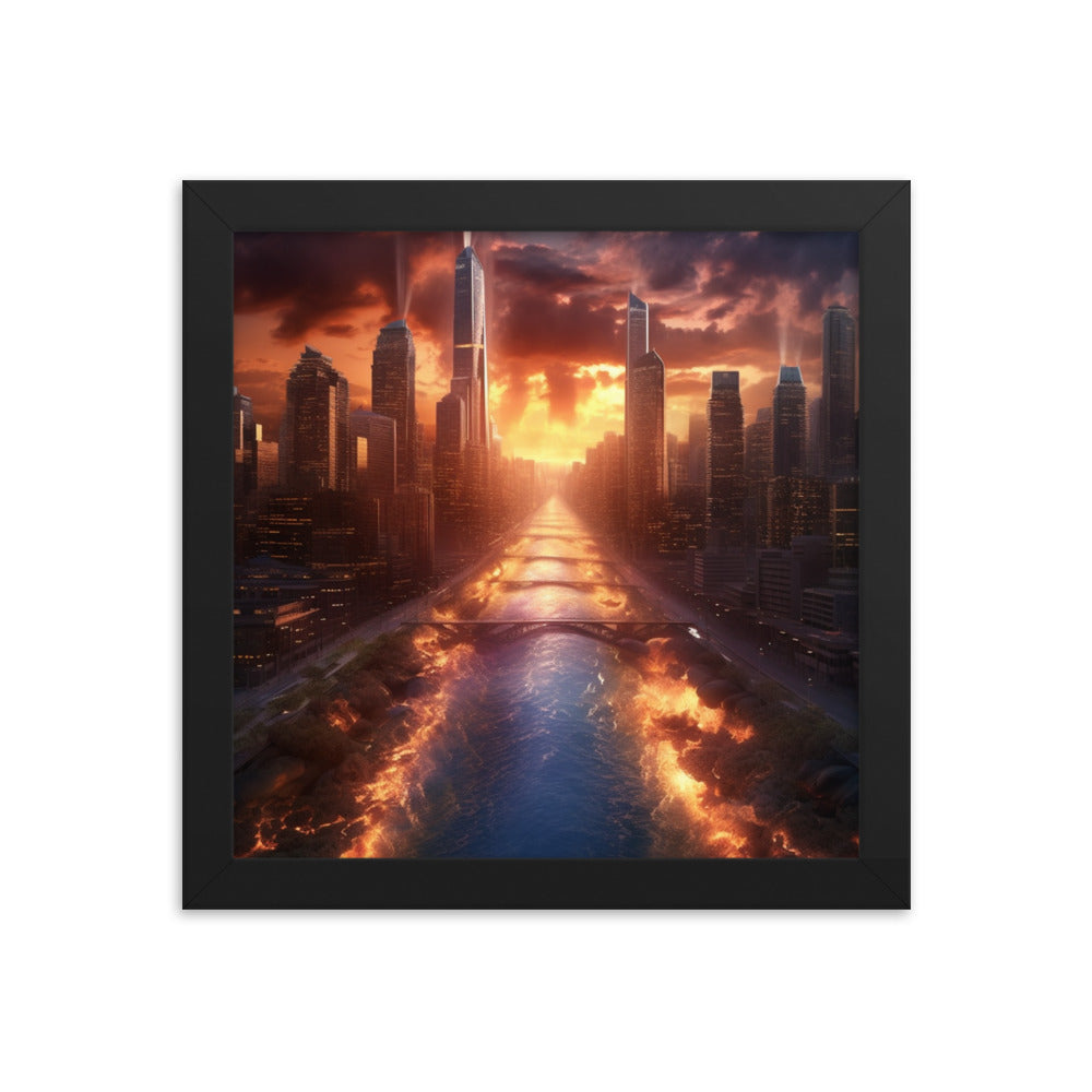 Customizable Framed Photo Paper Poster (Vertically)