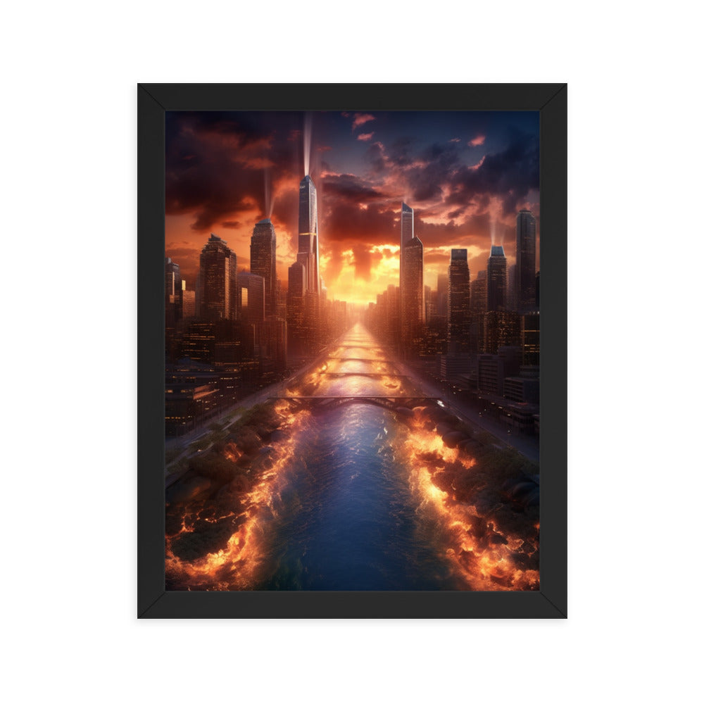 Customizable Framed Photo Paper Poster (Vertically)