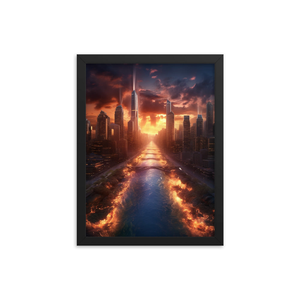 Customizable Framed Photo Paper Poster (Vertically)