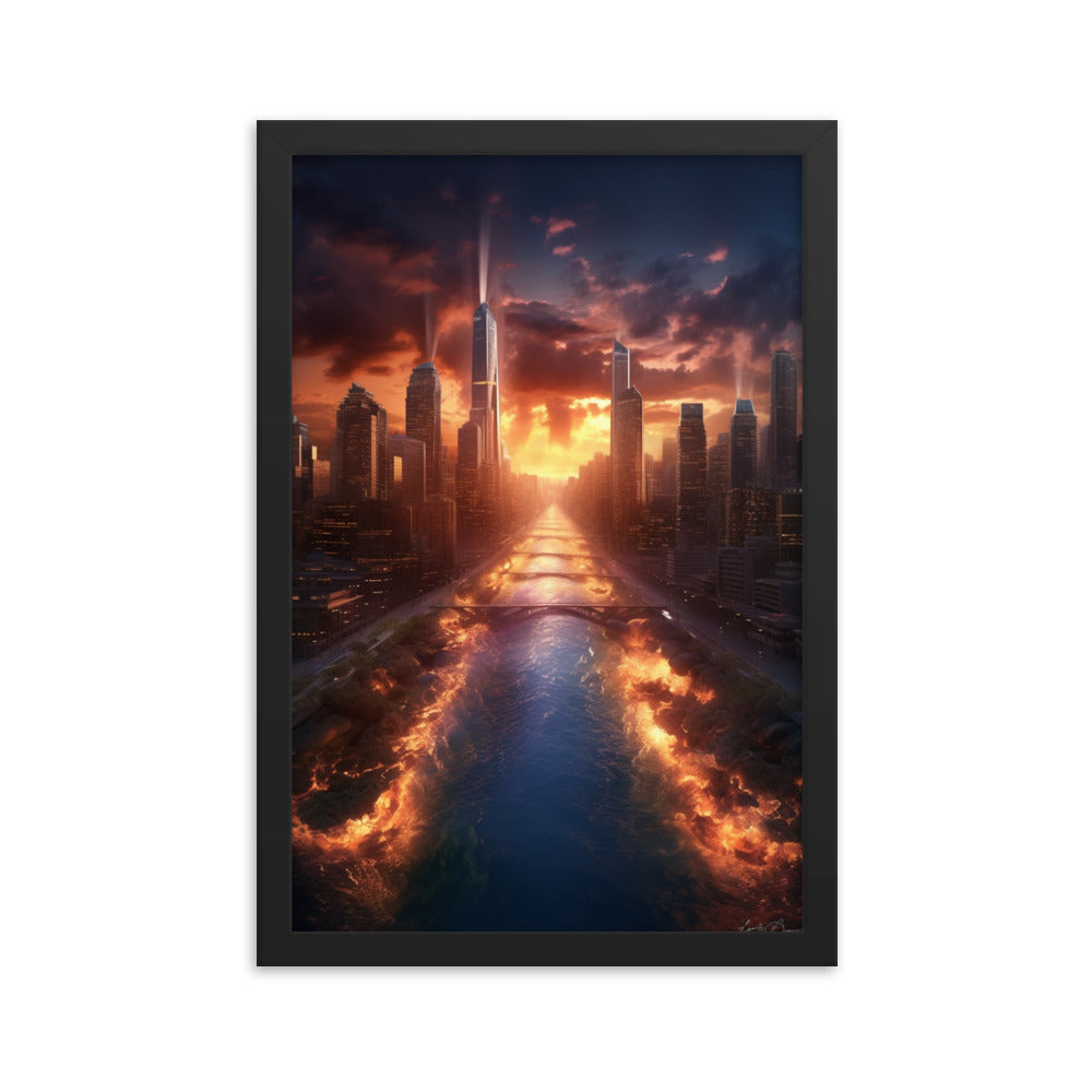 Customizable Framed Photo Paper Poster (Vertically)