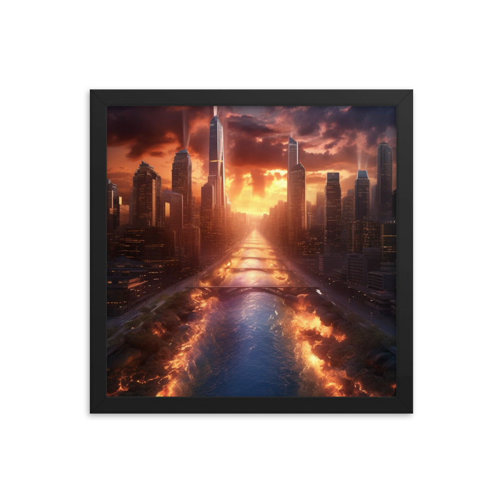 Customizable Framed Photo Paper Poster (Vertically)