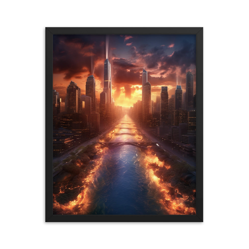 Customizable Framed Photo Paper Poster (Vertically)