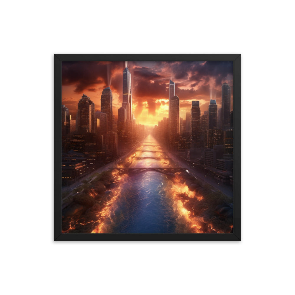 Customizable Framed Photo Paper Poster (Vertically)