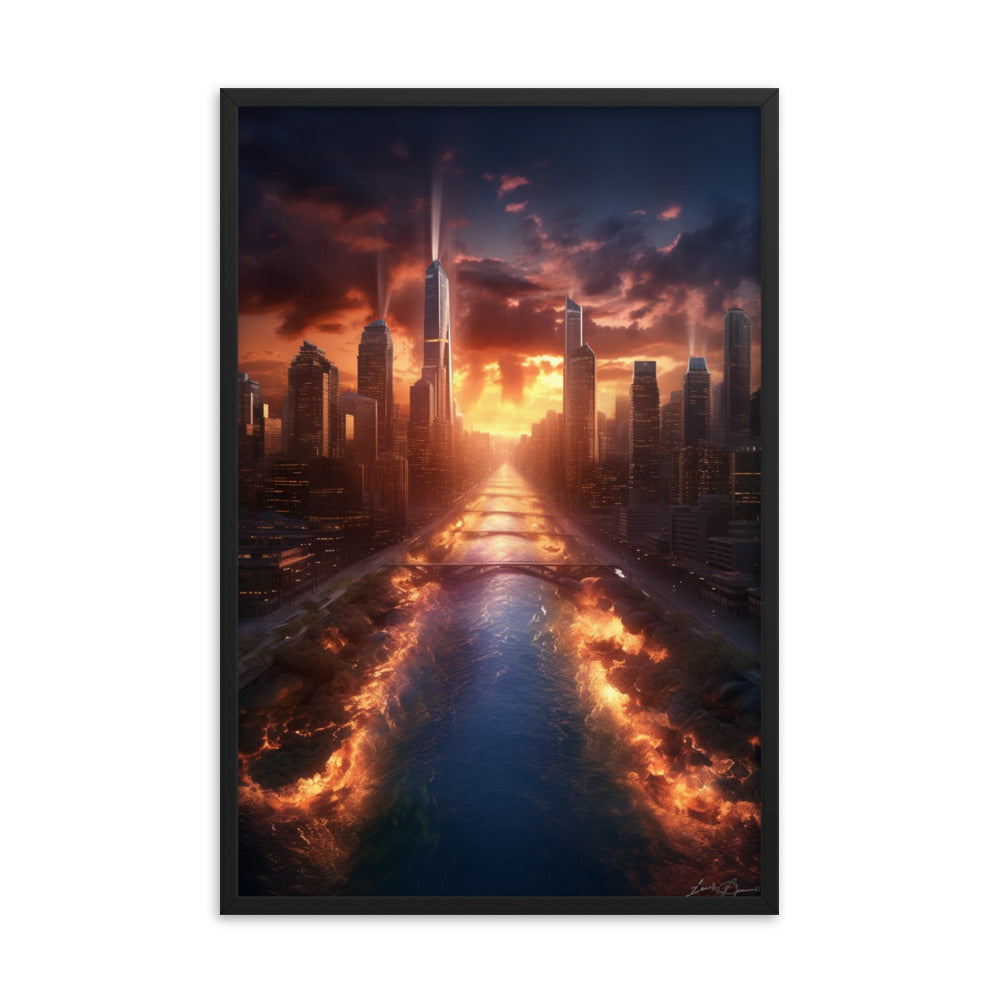 Customizable Framed Photo Paper Poster (Vertically)