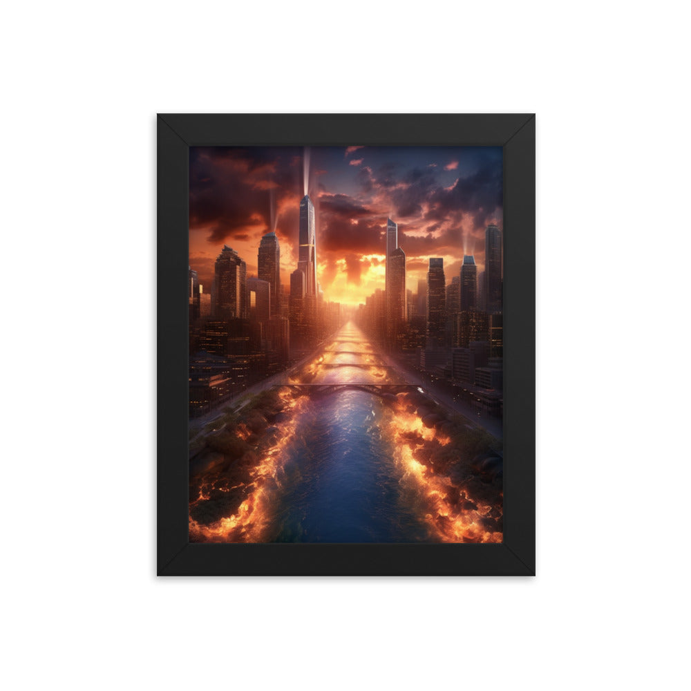 Customizable Framed Photo Paper Poster (Vertically)