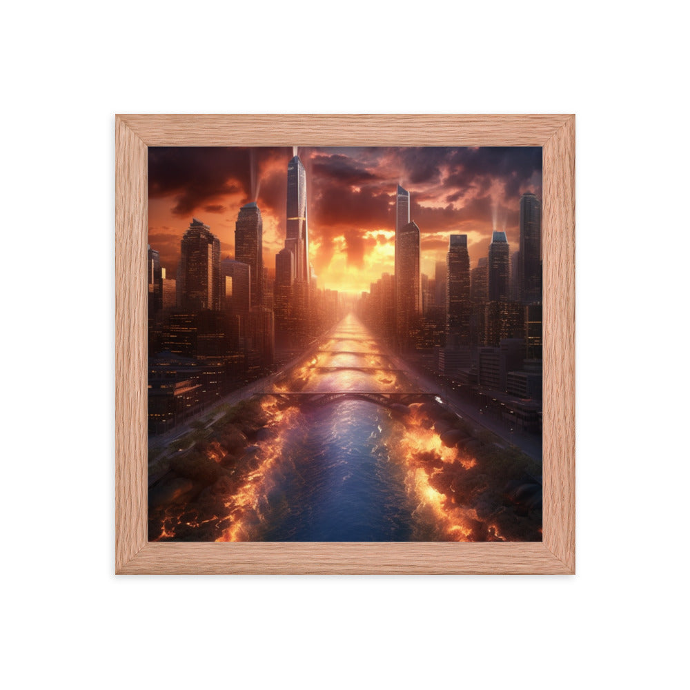 Customizable Framed Photo Paper Poster (Vertically)