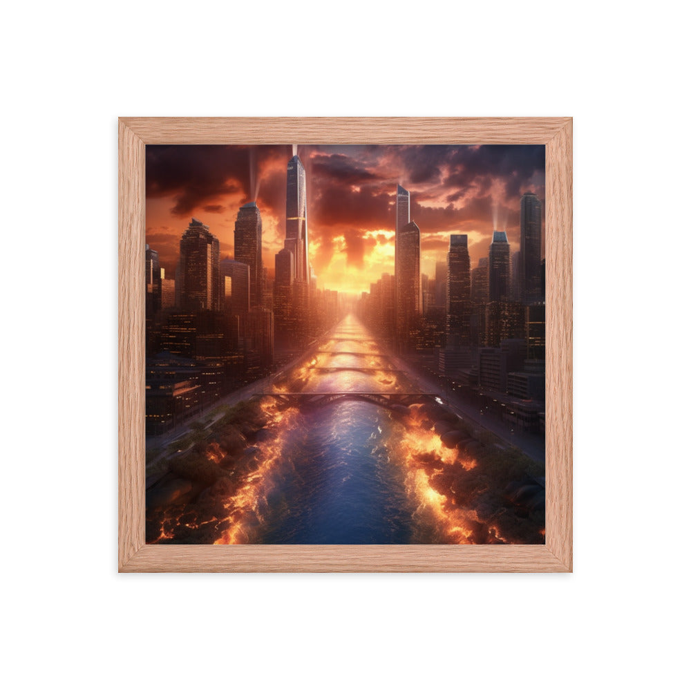 Customizable Framed Photo Paper Poster (Vertically)