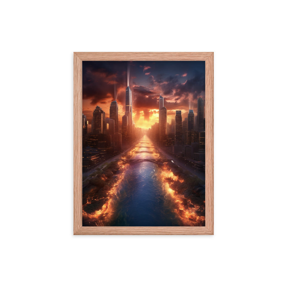 Customizable Framed Photo Paper Poster (Vertically)