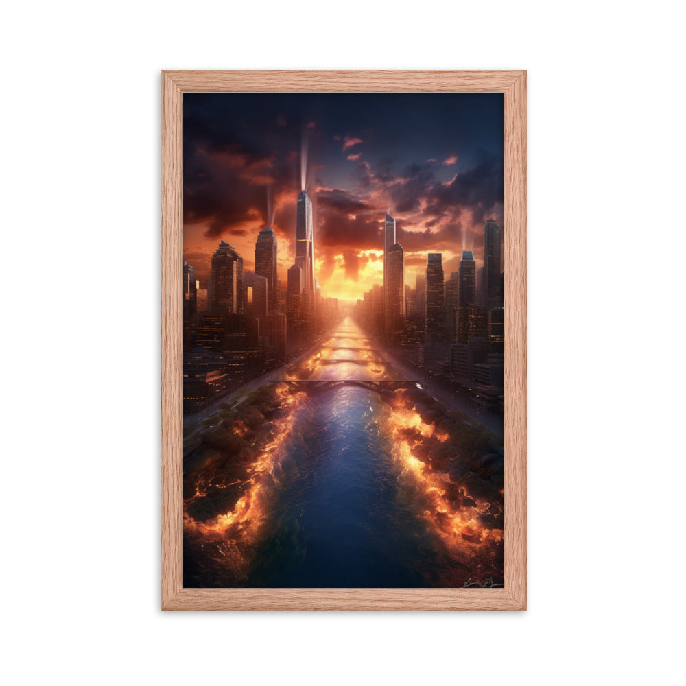Customizable Framed Photo Paper Poster (Vertically)