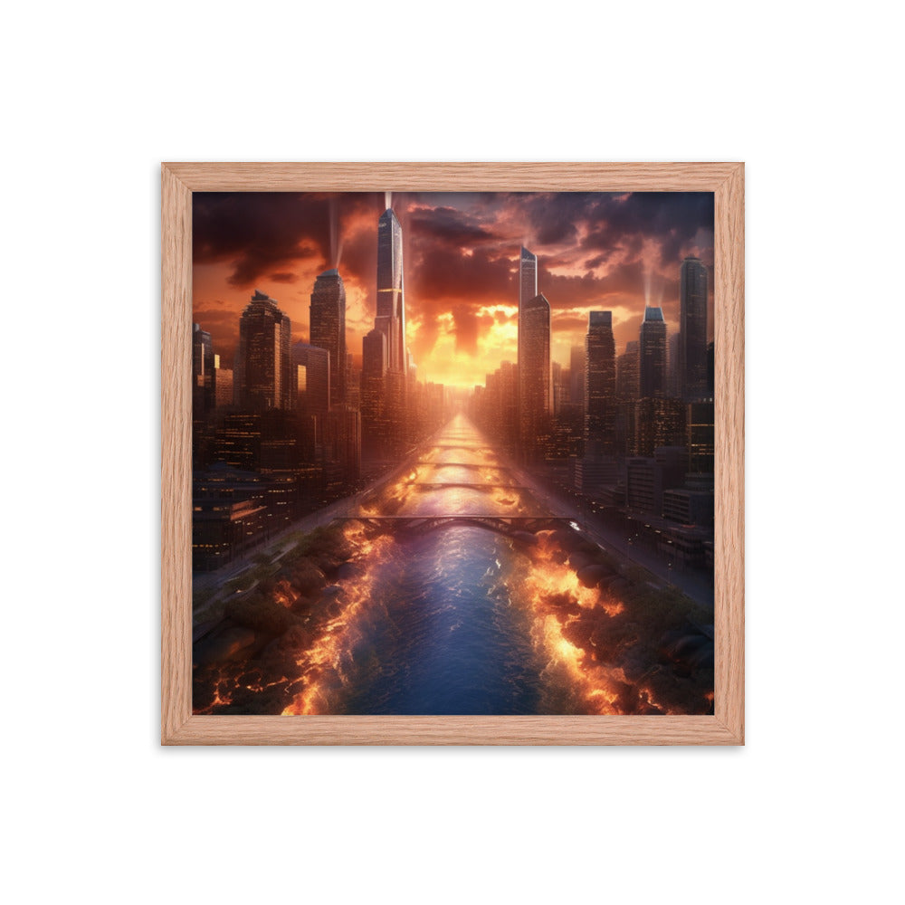 Customizable Framed Photo Paper Poster (Vertically)