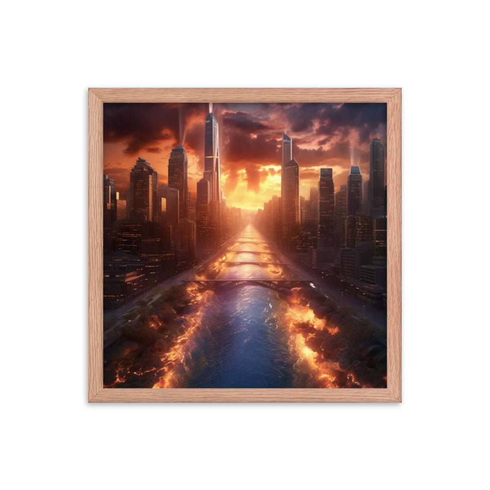 Customizable Framed Photo Paper Poster (Vertically)