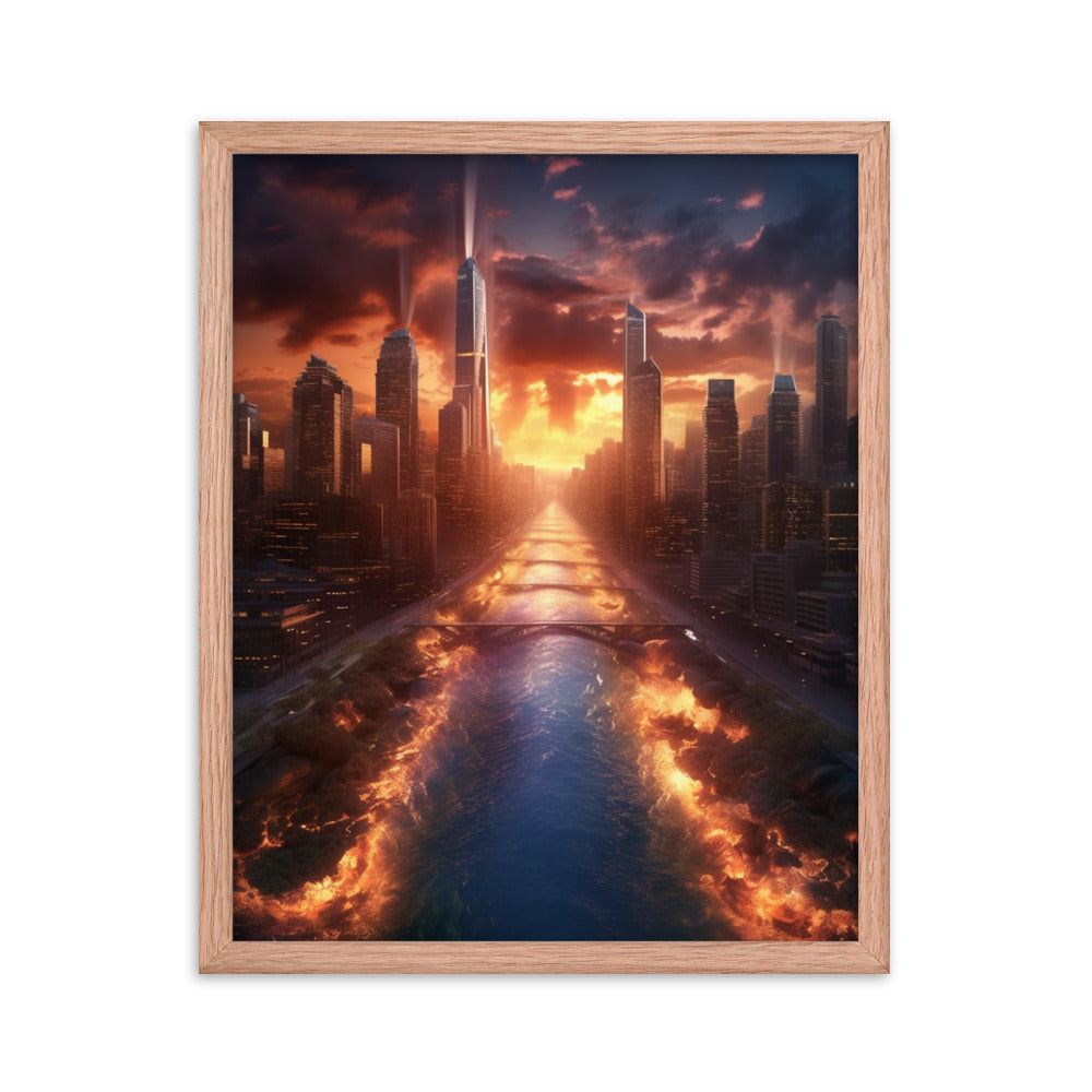 Customizable Framed Photo Paper Poster (Vertically)