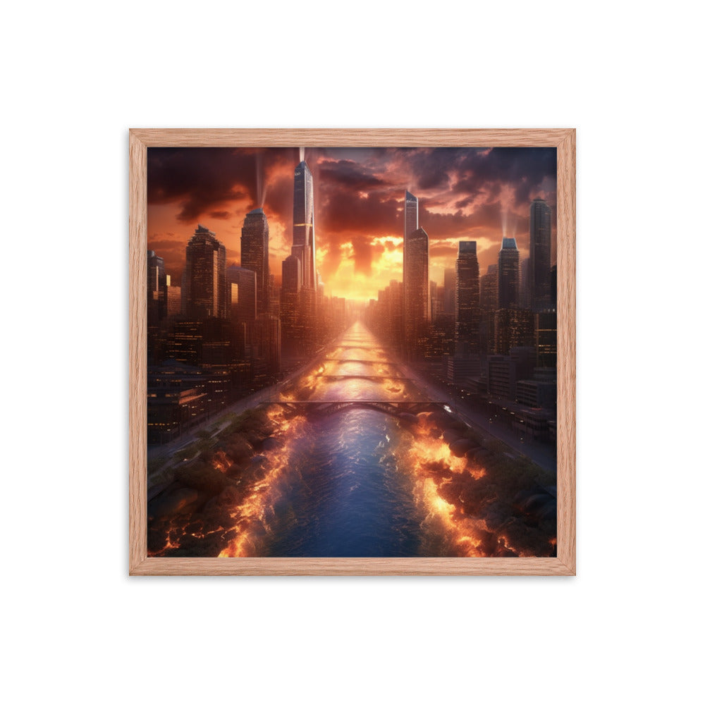 Customizable Framed Photo Paper Poster (Vertically)