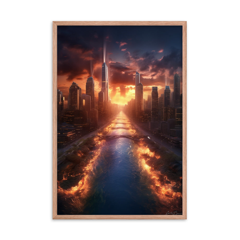 Customizable Framed Photo Paper Poster (Vertically)
