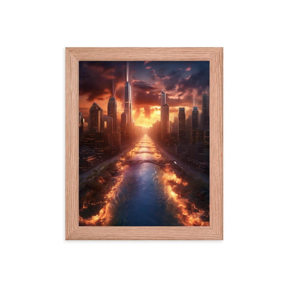 Customizable Framed Photo Paper Poster (Vertically)