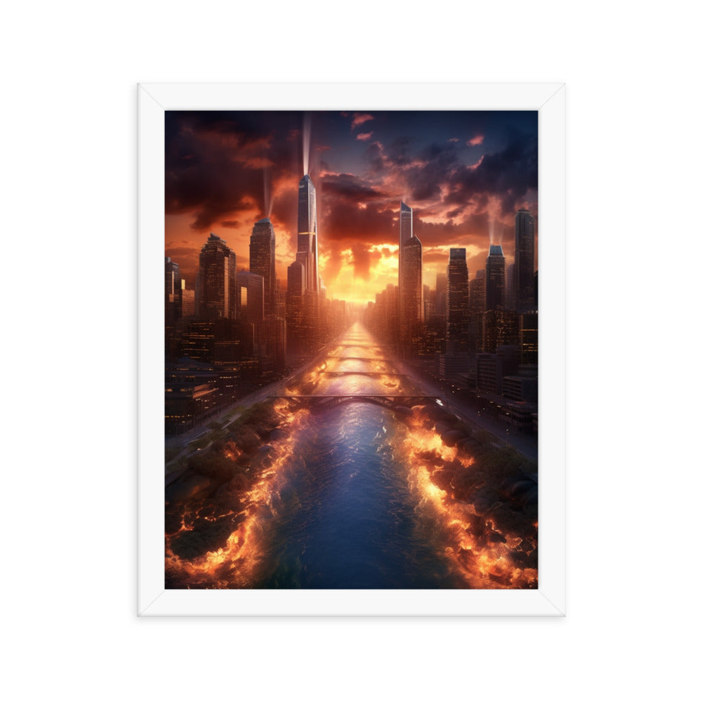 Customizable Framed Photo Paper Poster (Vertically)