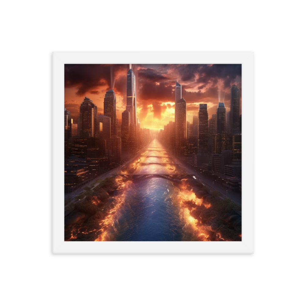 Customizable Framed Photo Paper Poster (Vertically)