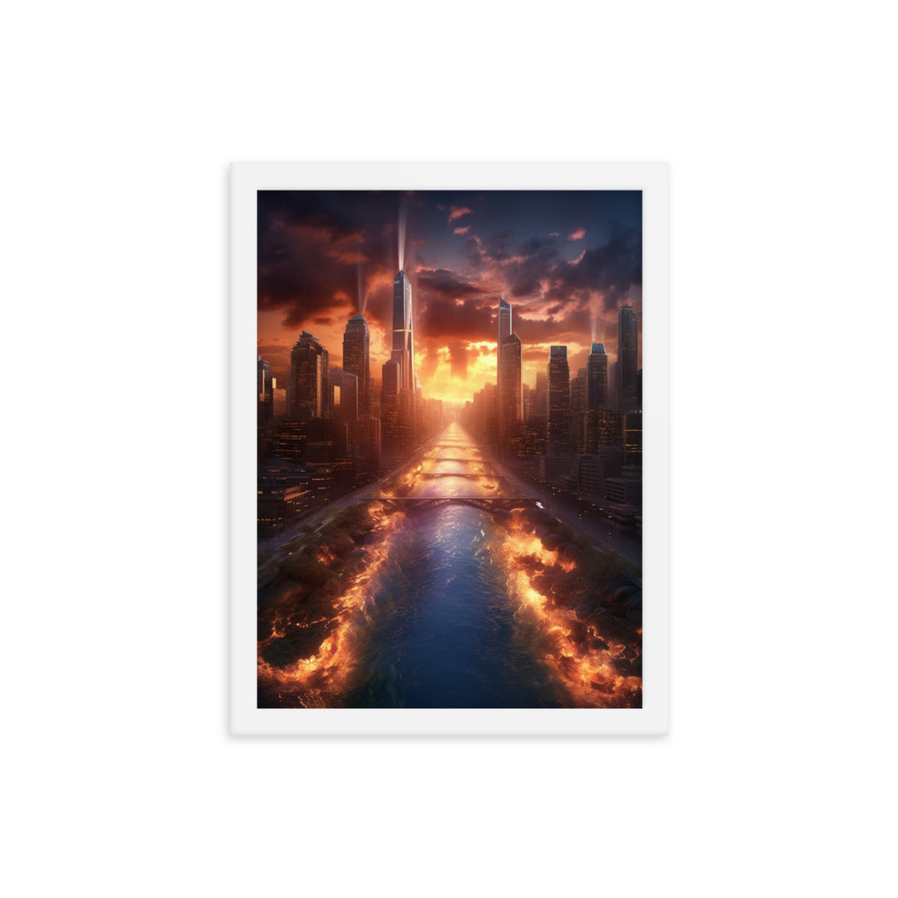 Customizable Framed Photo Paper Poster (Vertically)