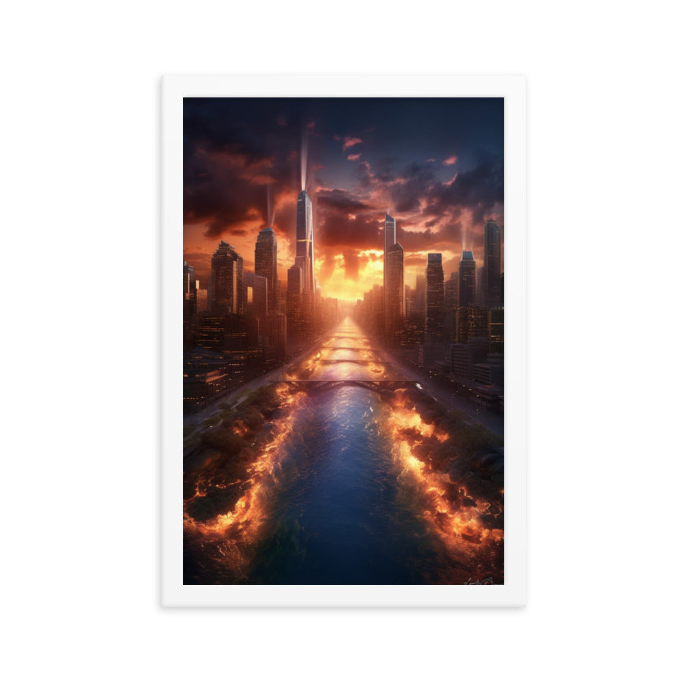 Customizable Framed Photo Paper Poster (Vertically)