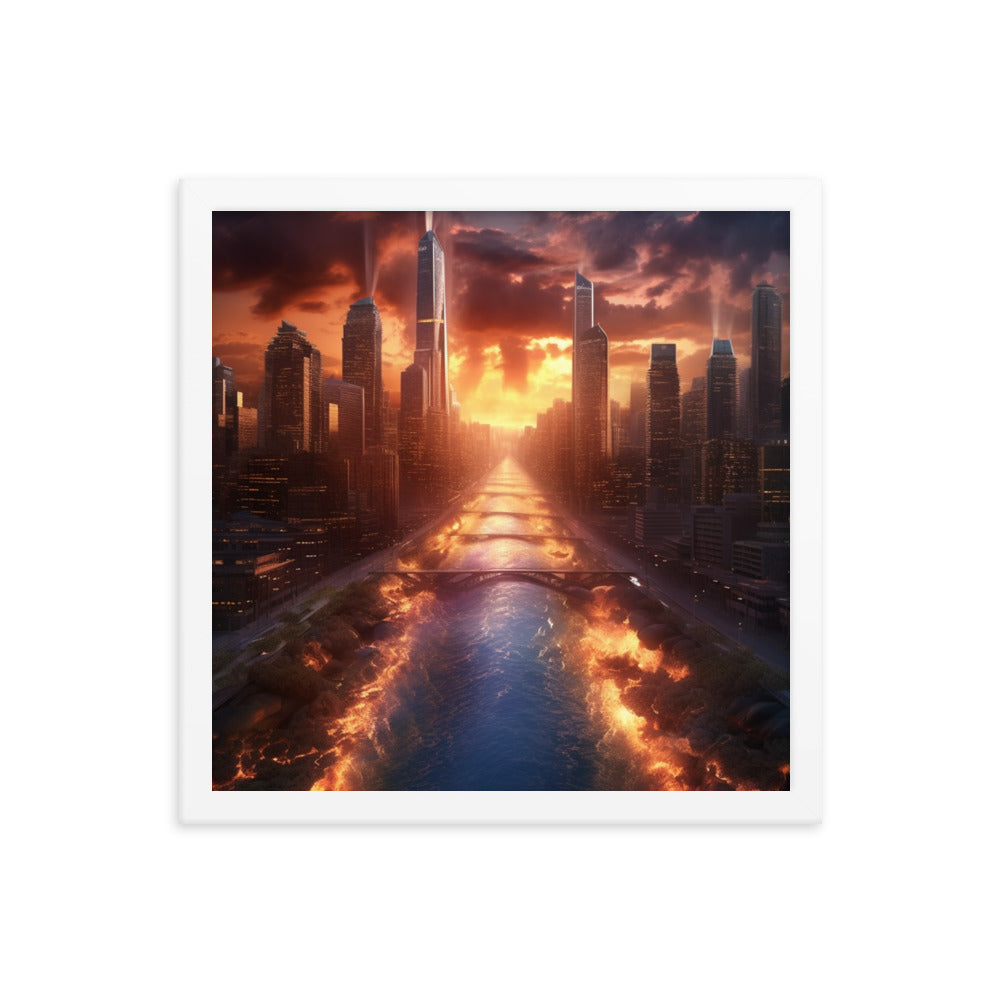 Customizable Framed Photo Paper Poster (Vertically)