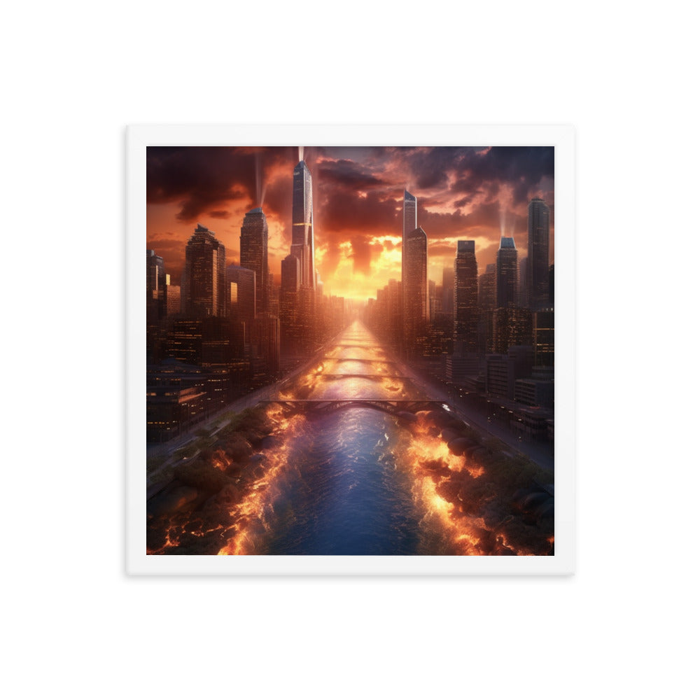 Customizable Framed Photo Paper Poster (Vertically)