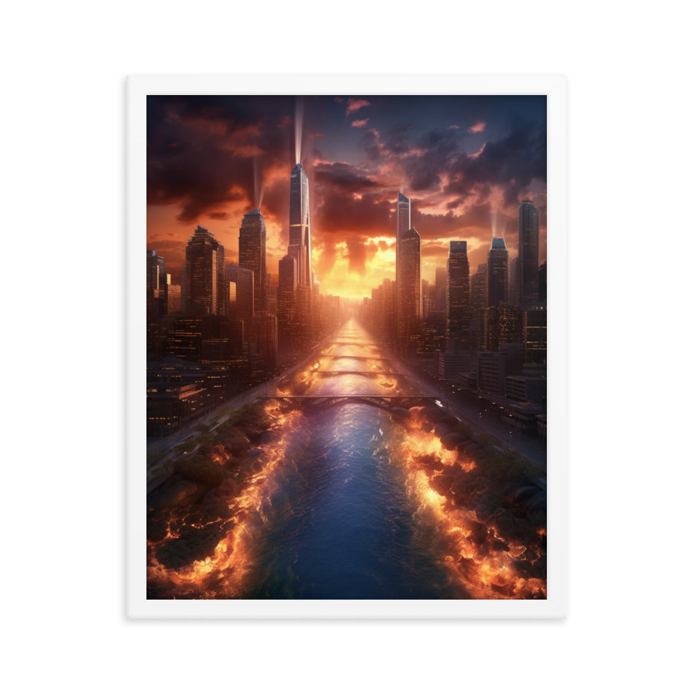 Customizable Framed Photo Paper Poster (Vertically)