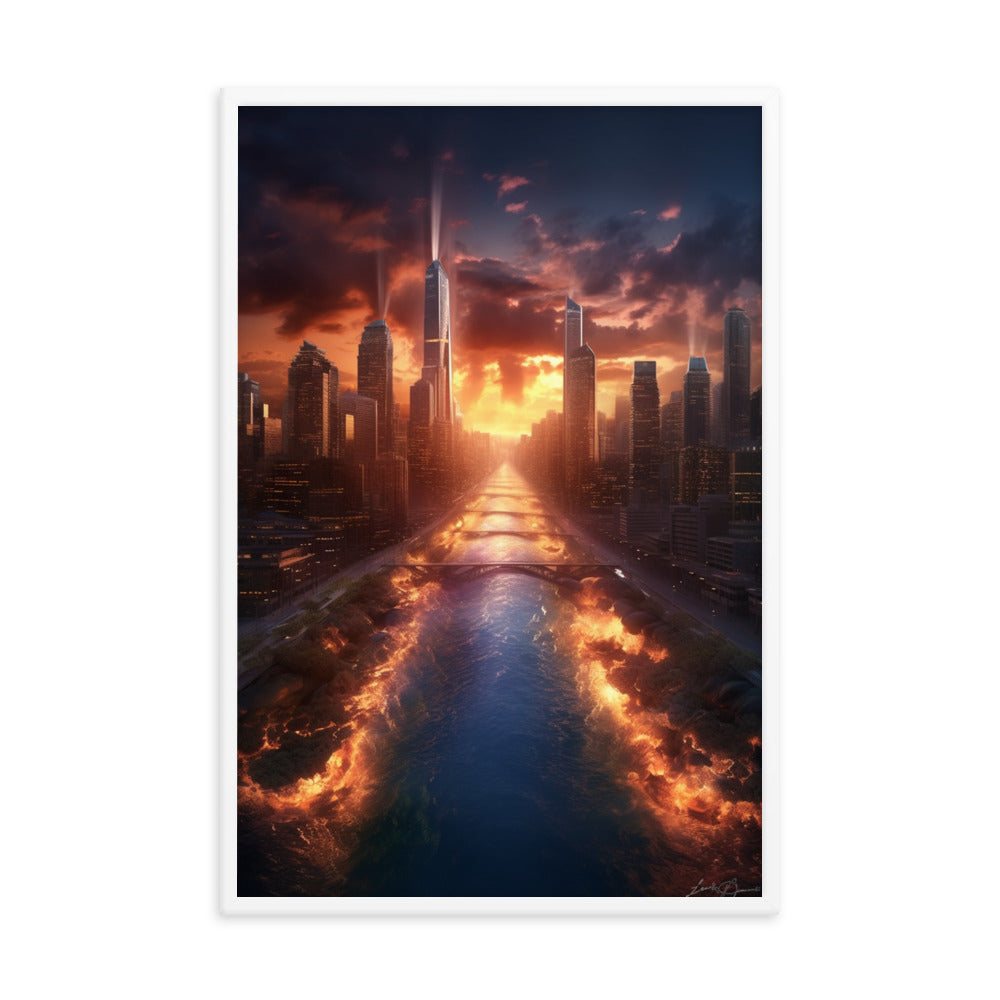 Customizable Framed Photo Paper Poster (Vertically)