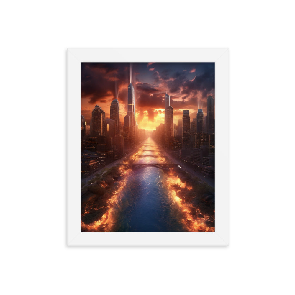 Customizable Framed Photo Paper Poster (Vertically)