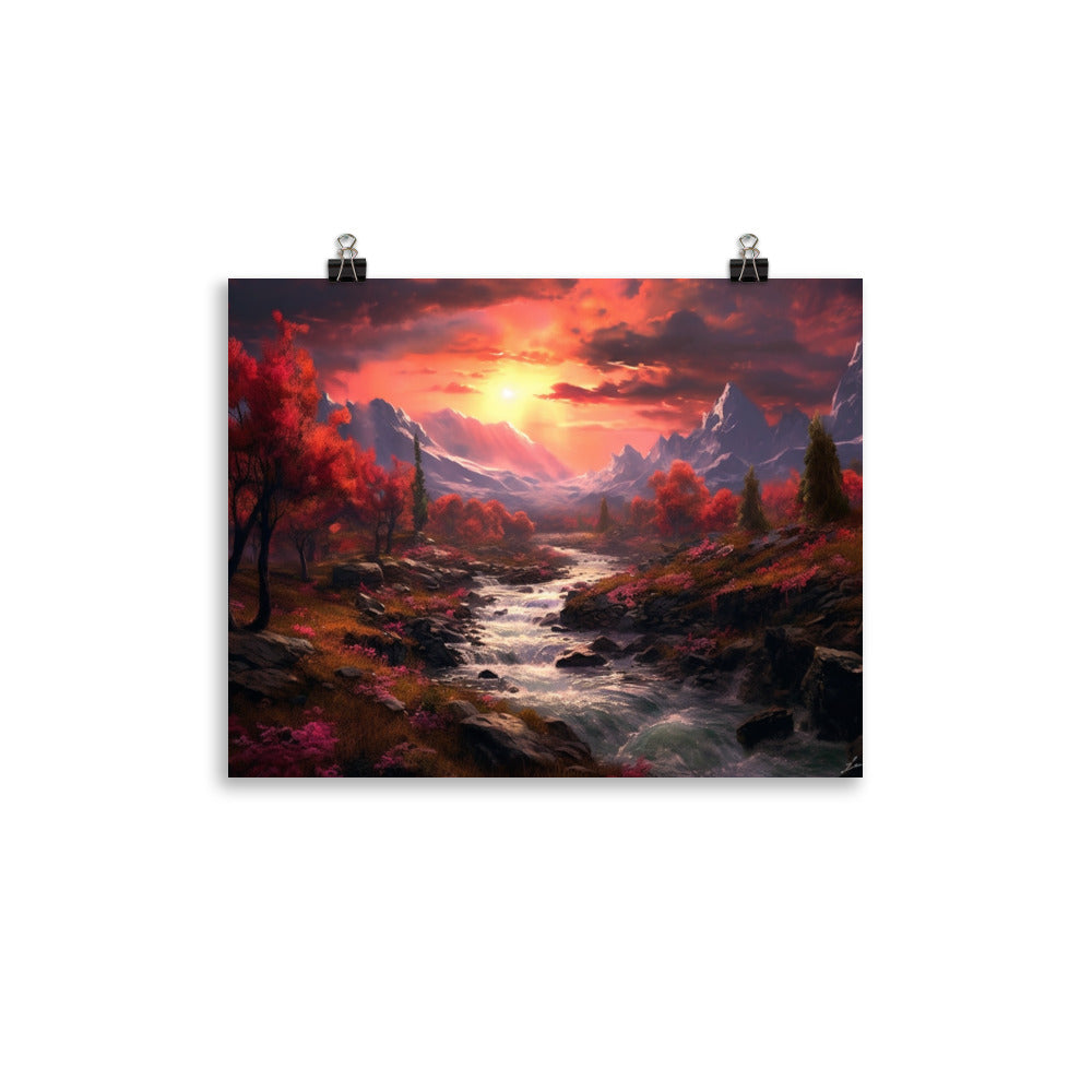 Customizable Photo Paper Poster (Horizontally)