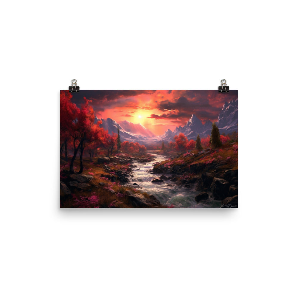 Customizable Photo Paper Poster (Horizontally)