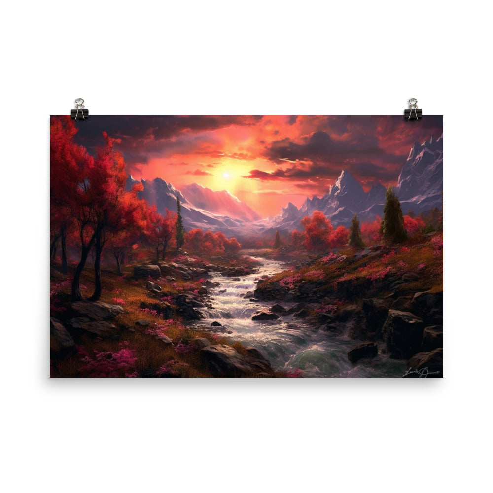 Customizable Photo Paper Poster (Horizontally)