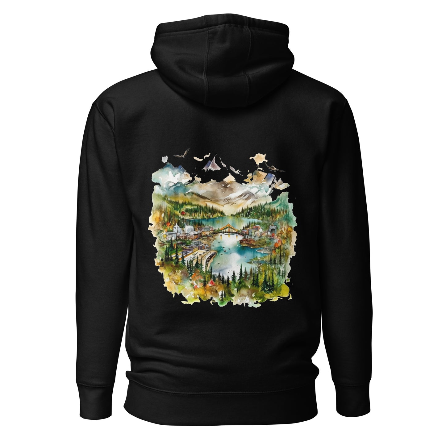 Customizable Hoodie - Embroidery & Back Graphic