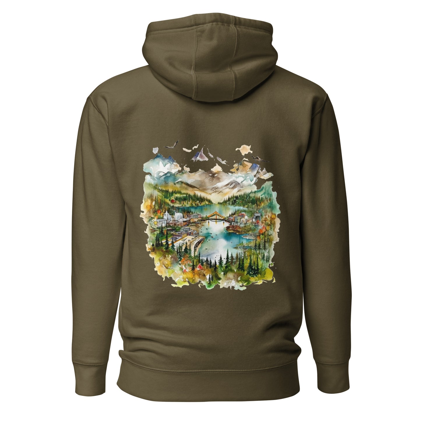 Customizable Hoodie - Embroidery & Back Graphic
