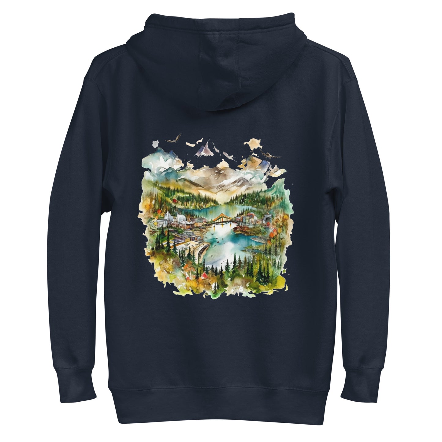 Customizable Hoodie - Embroidery & Back Graphic