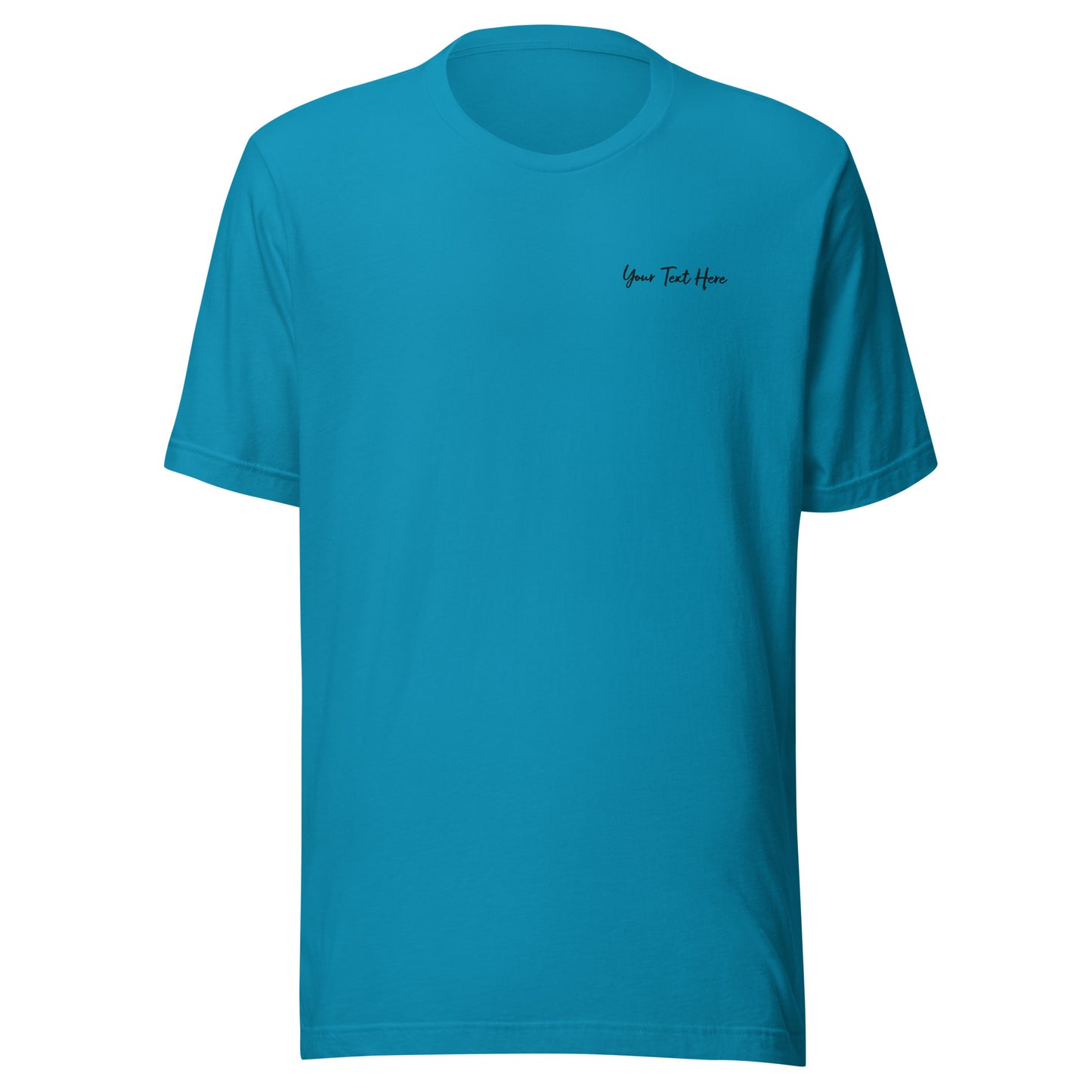 Customizable T-Shirt - Embroidery & Back Graphic (Color Palette 2/3)