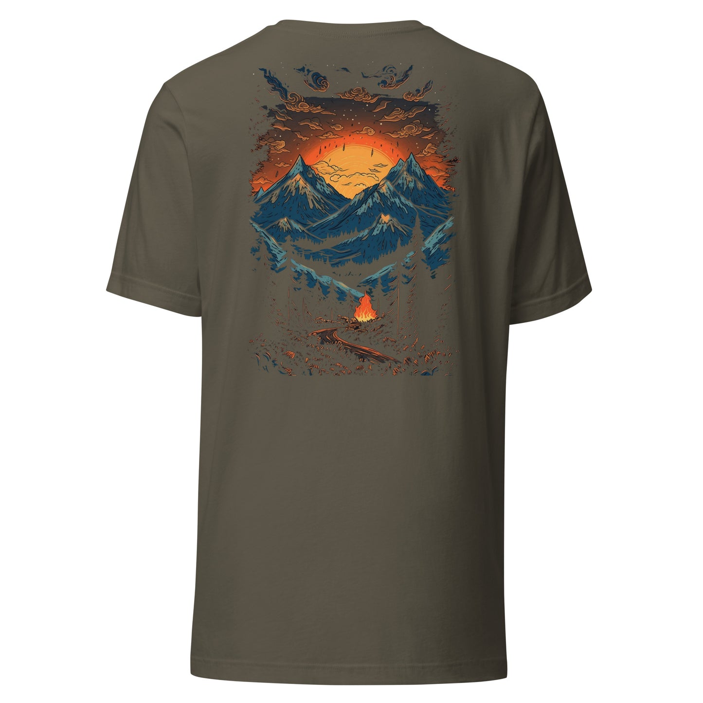 Customizable T-Shirt - Embroidery & Back Graphic (Color Palette 1/3)