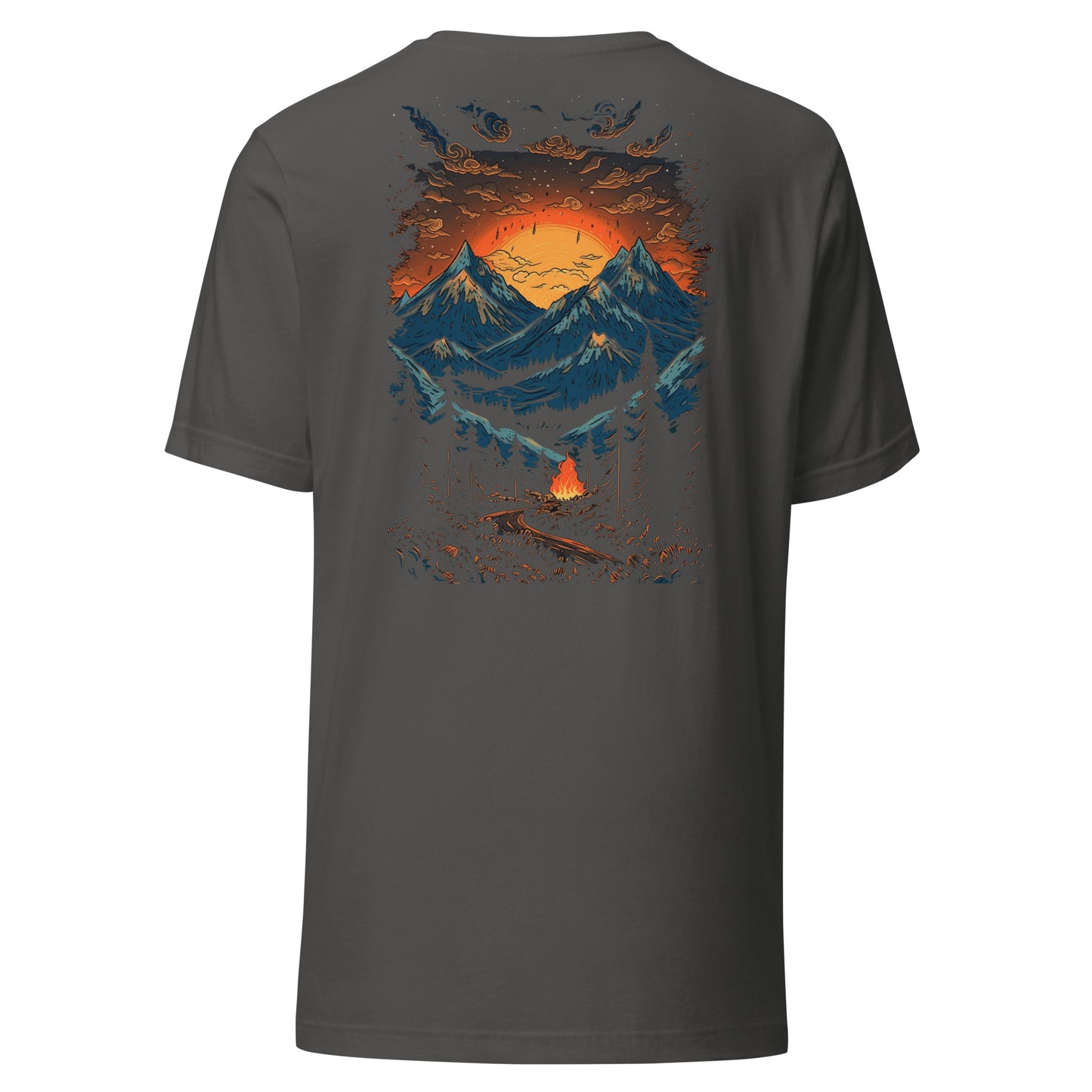 Customizable T-Shirt - Embroidery & Back Graphic (Color Palette 1/3)