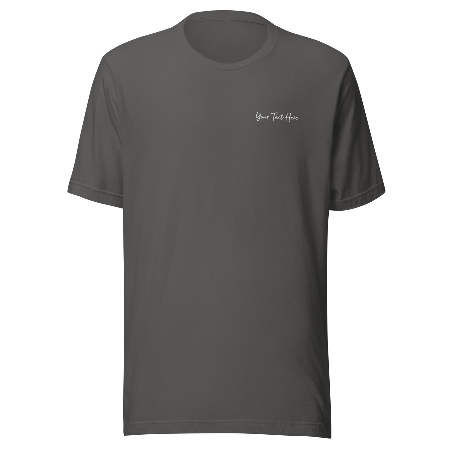 Customizable T-Shirt - Embroidery & Back Graphic (Color Palette 1/3)