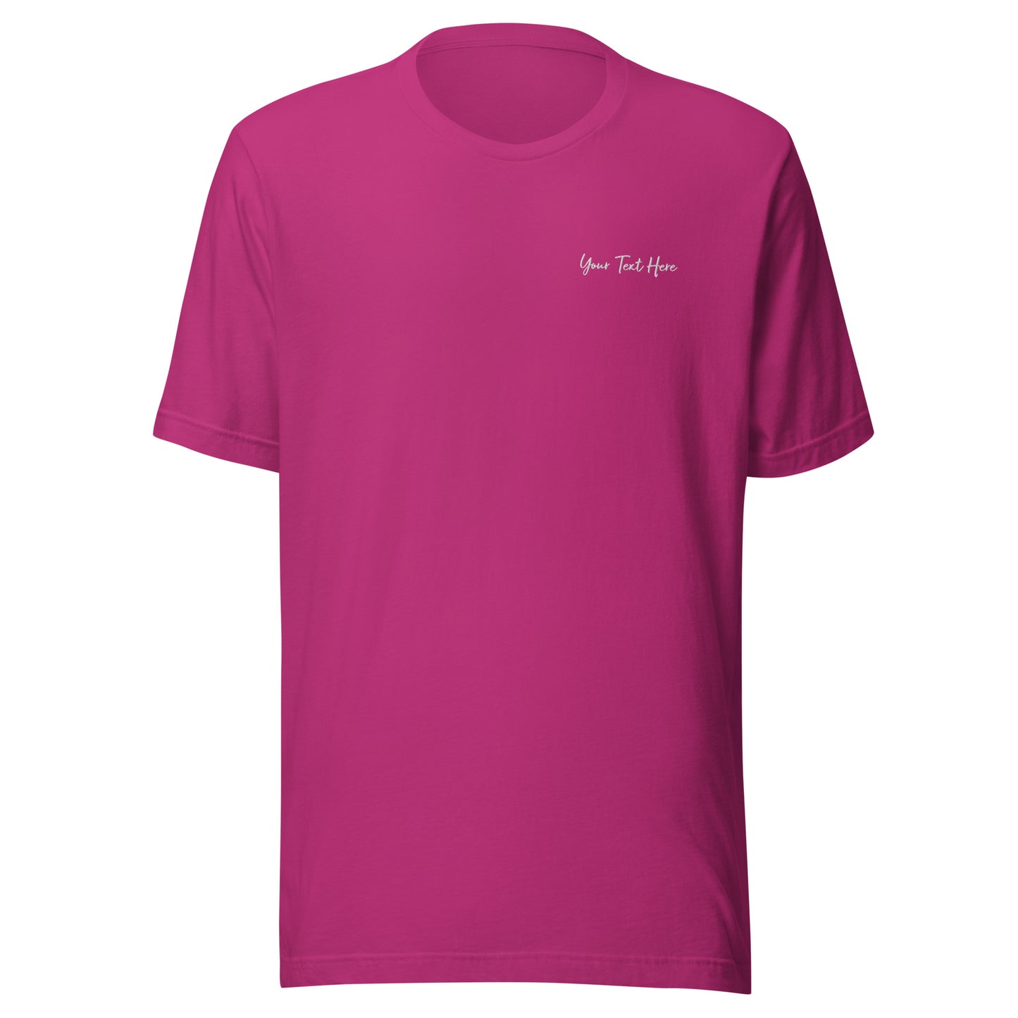 Customizable T-Shirt - Embroidery & Back Graphic (Color Palette 1/3)