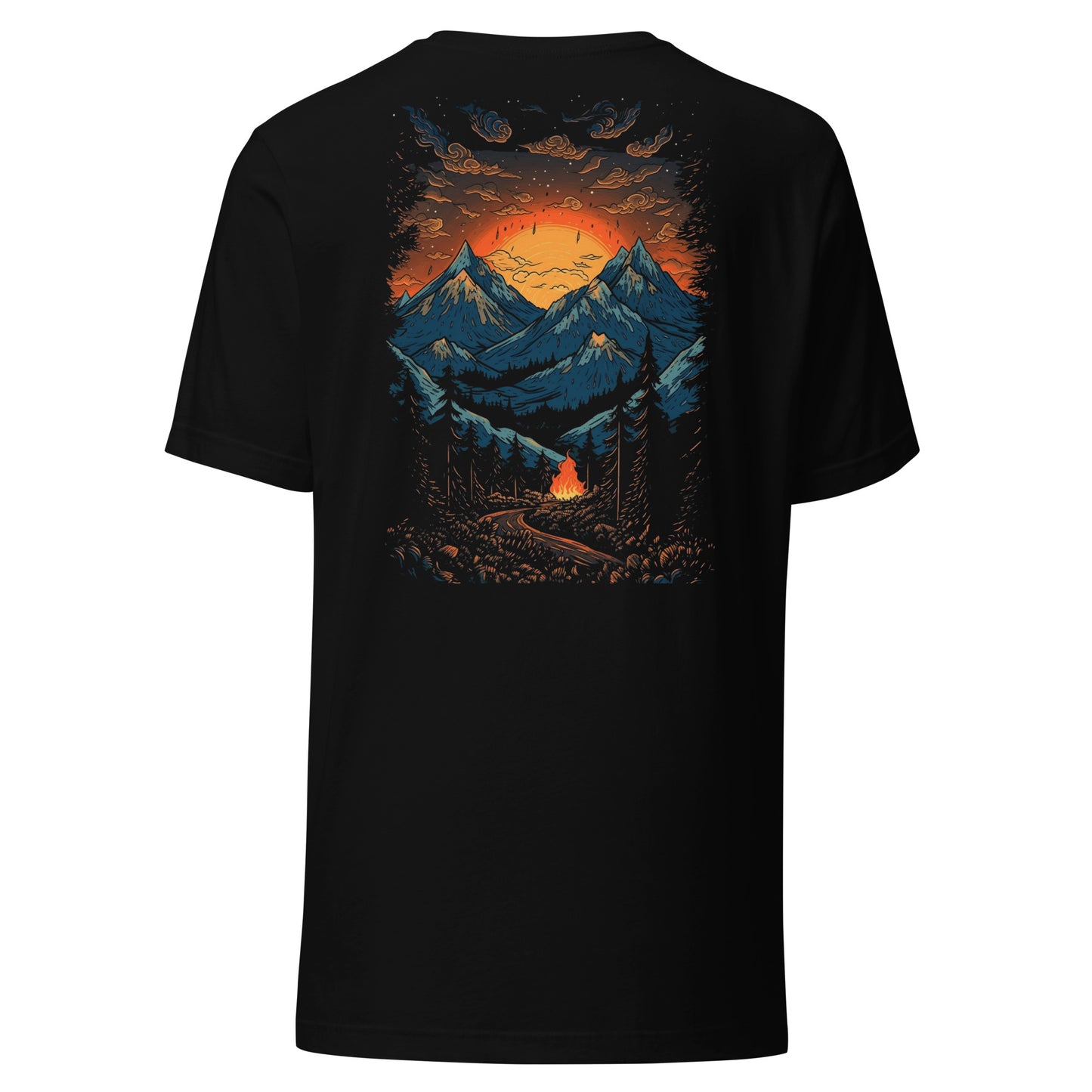 Customizable T-Shirt - Embroidery & Back Graphic (Color Palette 1/3)