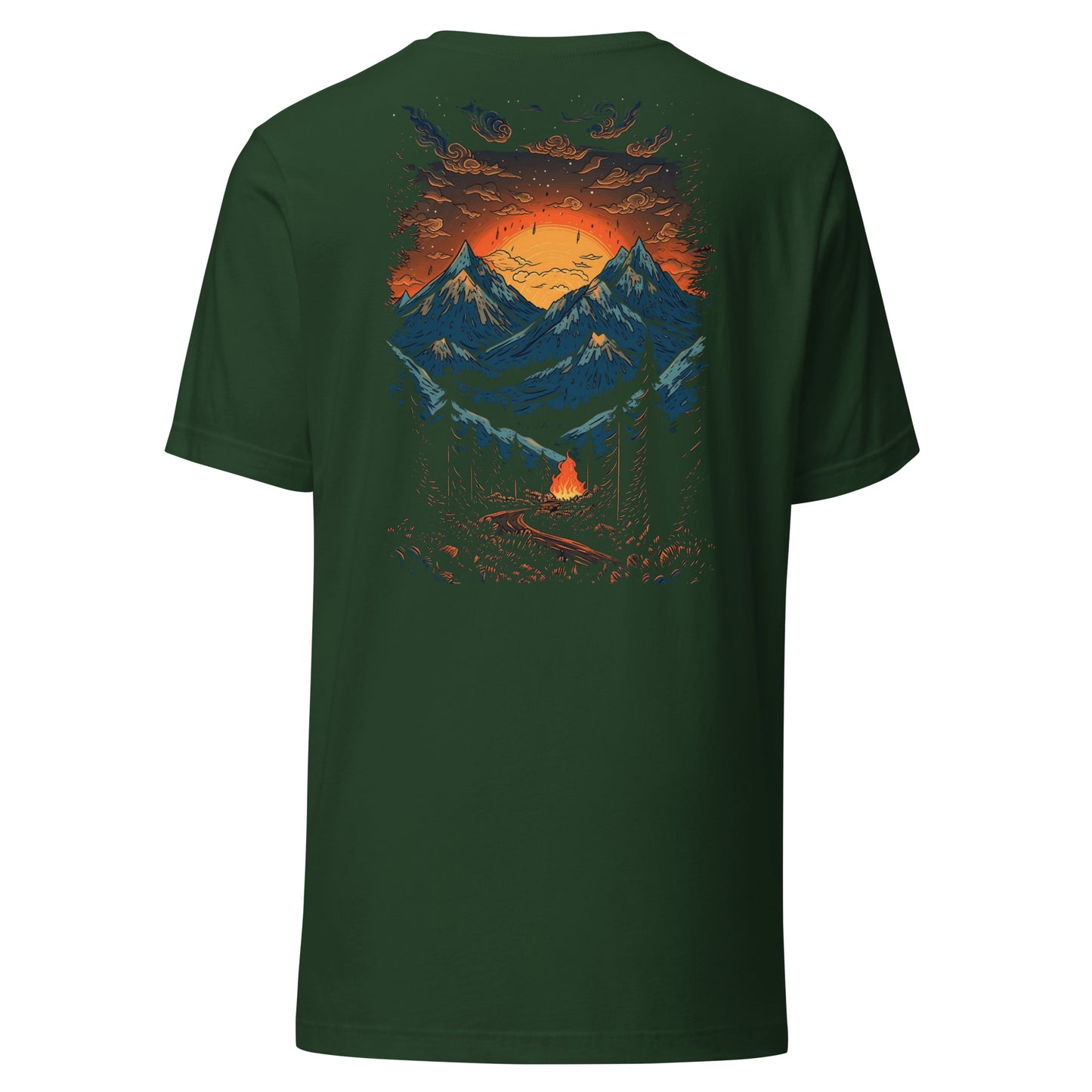 Customizable T-Shirt - Embroidery & Back Graphic (Color Palette 1/3)
