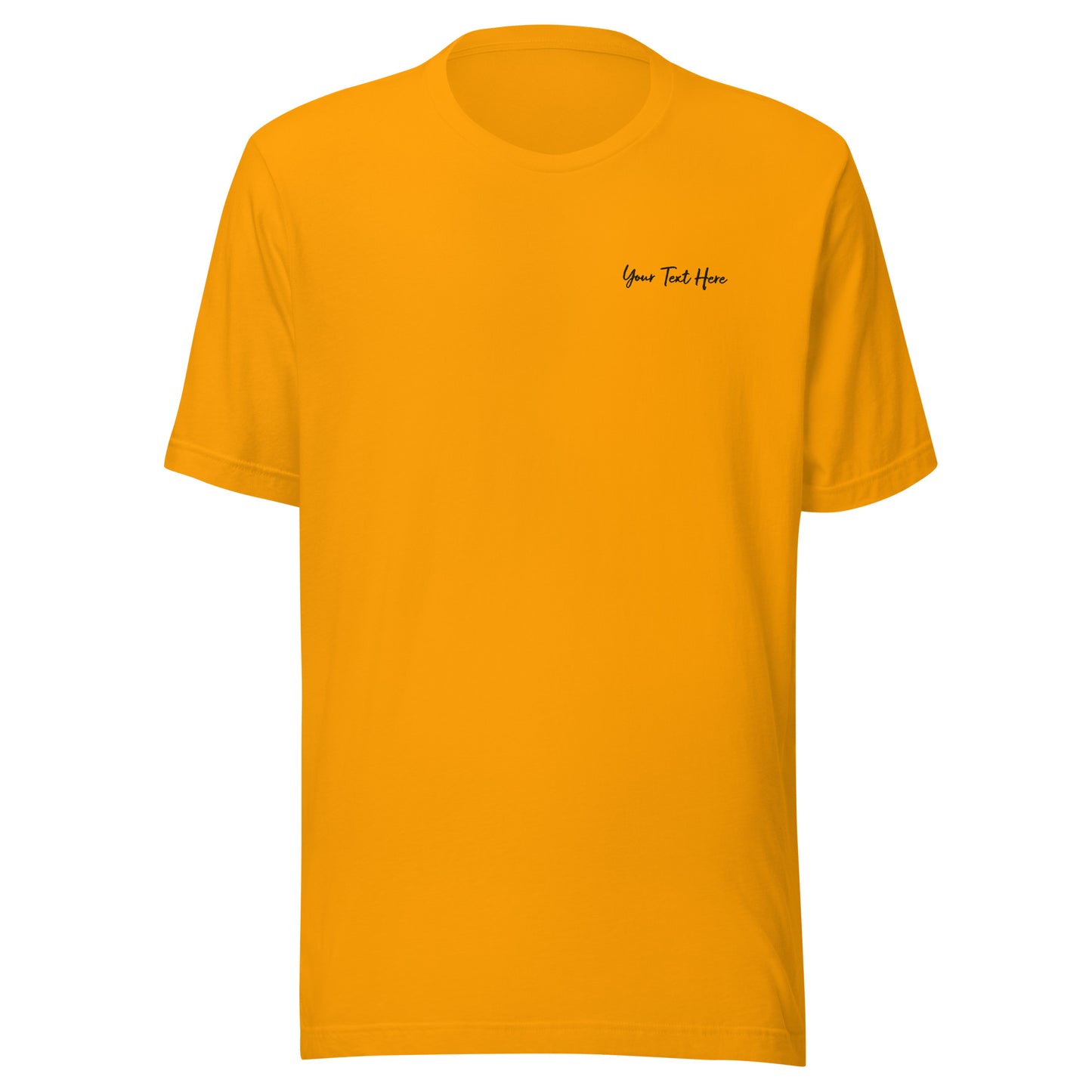 Customizable T-Shirt - Embroidery & Back Graphic (Color Palette 2/3)